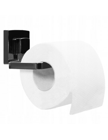 Uchwyt na Papier Toaletowy Czarny Bez Wiercenia