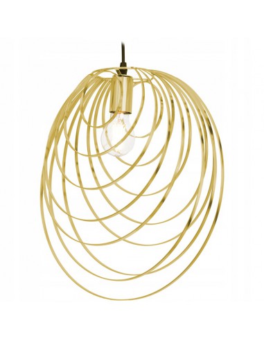 Lampa Sufitowa Wisząca Geometryczna Loft Metalowa Gold Złota