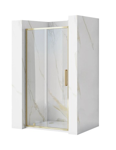 Drzwi Prysznicowe Przesuwne Rapid Slide Gold Złote 100-150cm
