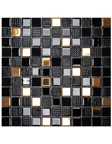 Ceramiczna Mozaika 322155 Czarno-Złota