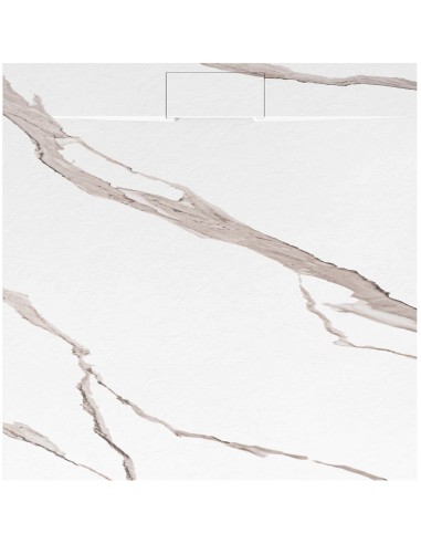 Brodzik Prysznicowy Bazalt Carrara White 90 x 90 cm Marmur